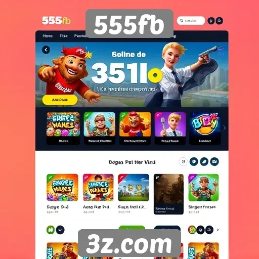 Explorando a interface do site de jogos 555fb